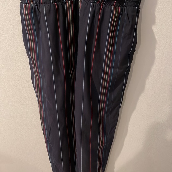 Anthropologie Dolan embroidered striped halter jumpsuit - Picture 7 of 13